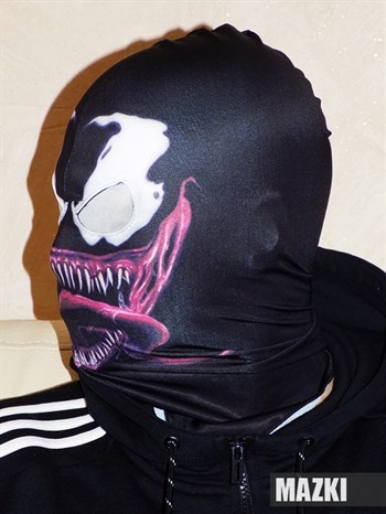 Маска - Балаклава с закрытыми глазами. Веном (Venom) 2.0