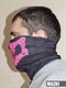 маска бафф шарф гоуст ghost с розовым черепом (на половину лица)