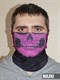 маска бафф шарф гоуст ghost с фиолетовым черепом (на половину лица)