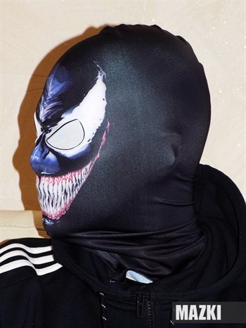 Маска - Балаклава с закрытыми глазами. Веном (Venom) 1.0