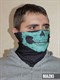 маска бафф шарф гоуст ghost с зеленым черепом (на половину лица)